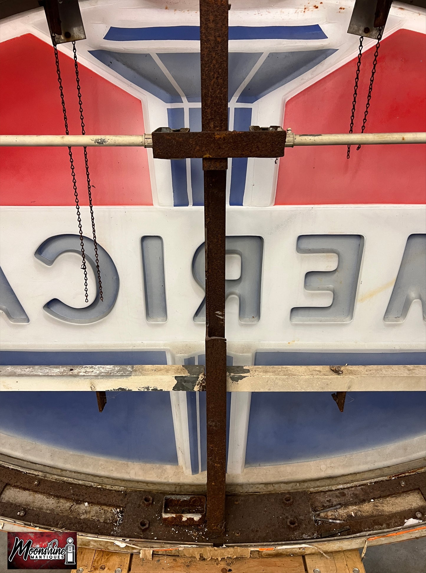 Vtg. 1960’s AMERICAN GASOLINE Service Station Sign - Shipping Available!
