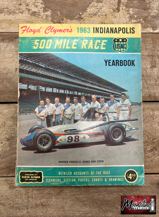 Floyd Clymer's 1963 Indianapolis 500 Race Yearbook - Free Shipping!