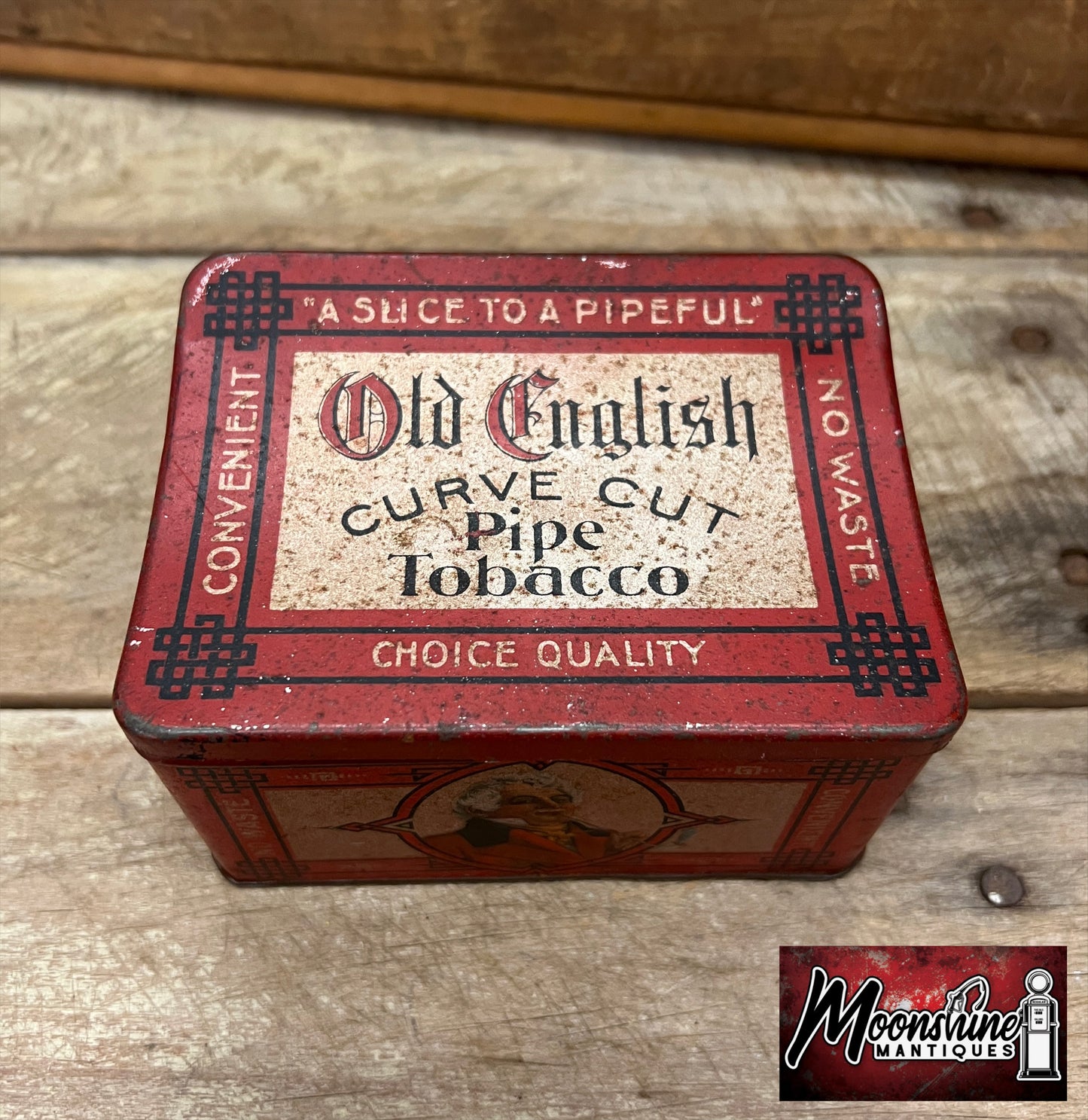 Vtg. OLD ENGLISH Pipe Tobacco Tin - Free Shipping!