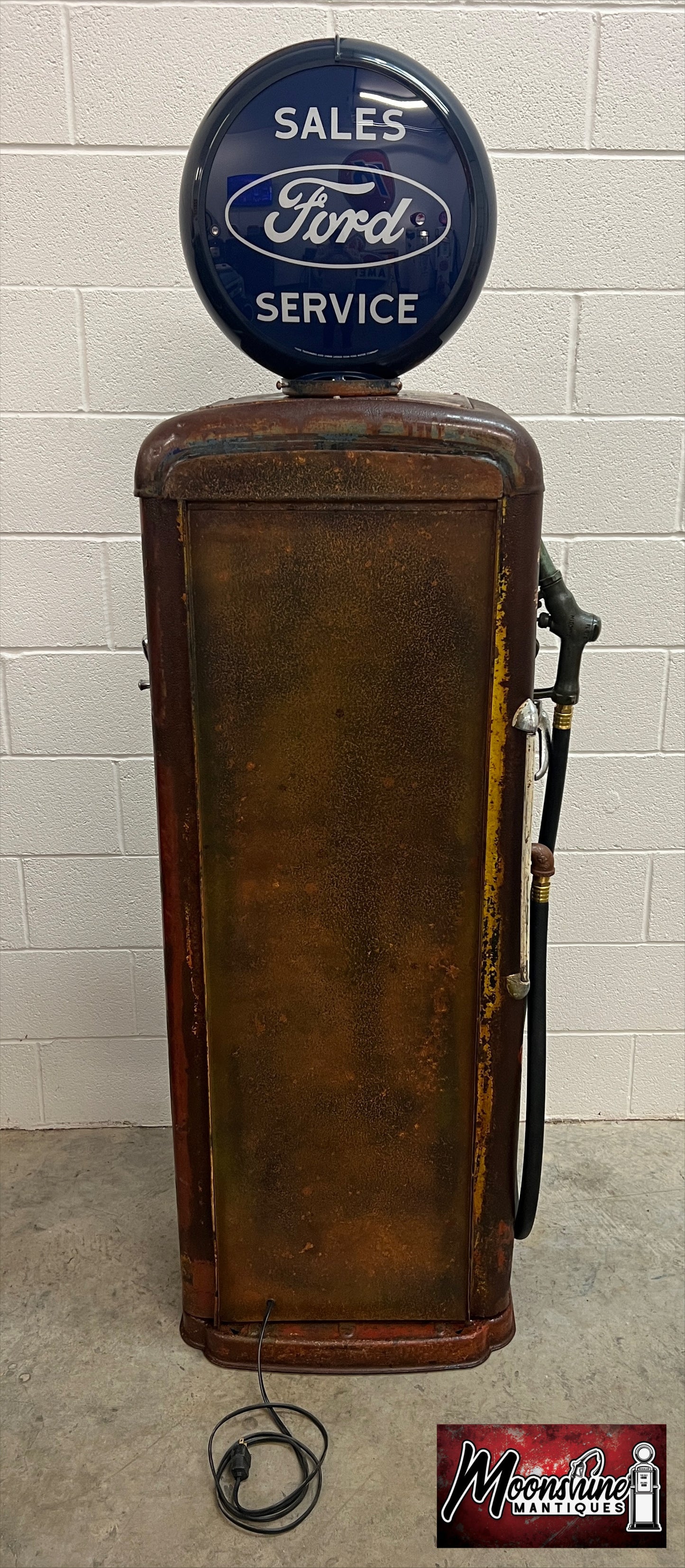 Rustoration 1940’s FORD Gilbarco Gas Pump w/ Shelves - Mancave Decor - Free Shipping!