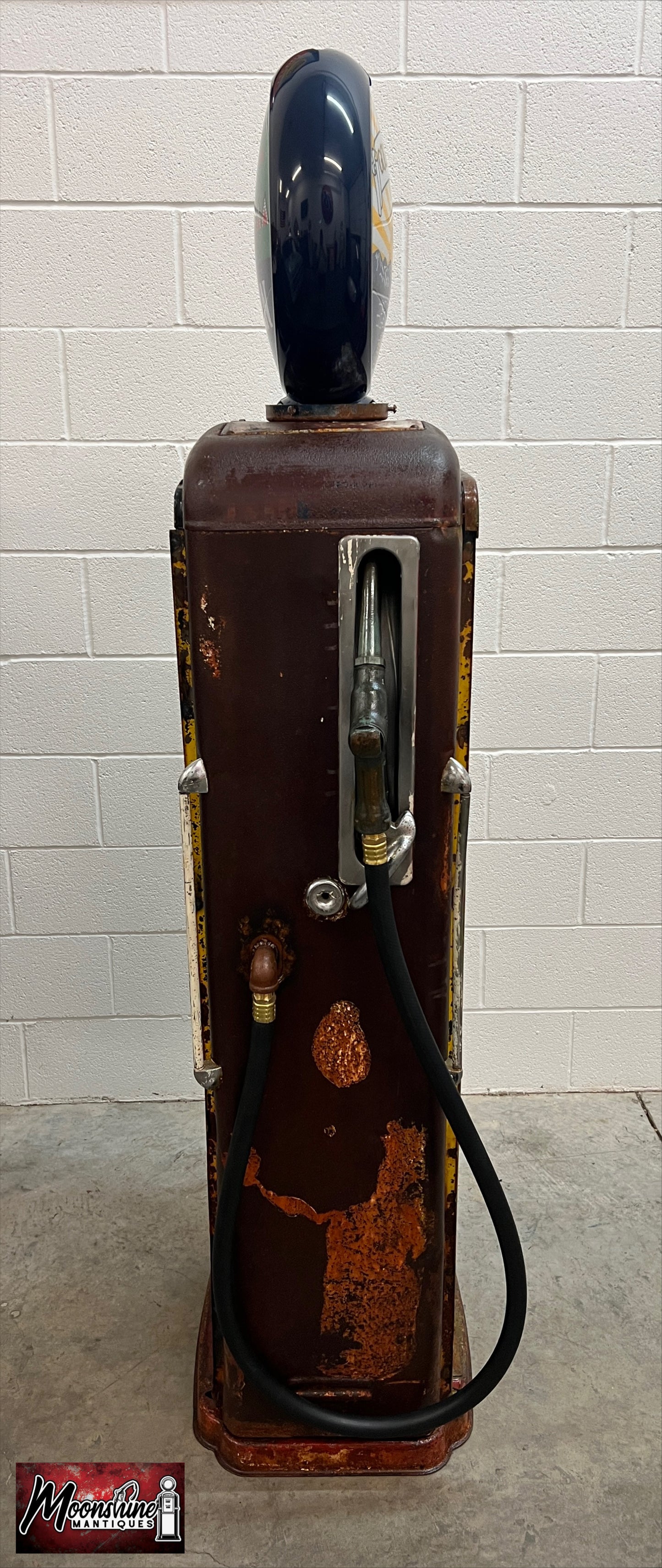 Rustoration 1940’s GOLDEN WEST Gilbarco Gas Pump w/ Shelves - Mancave Decor - Free Shipping