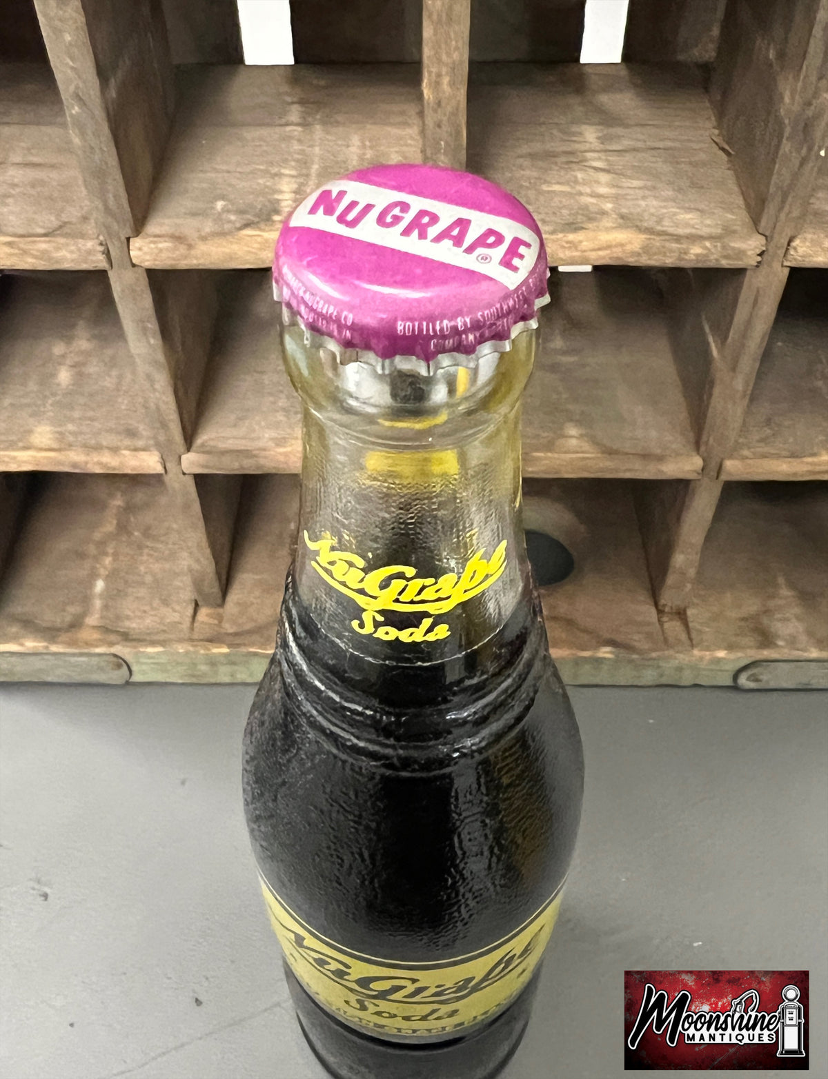 Vtg. 1950's NuGrape Soda Bottle 10oz. - Free Shipping!