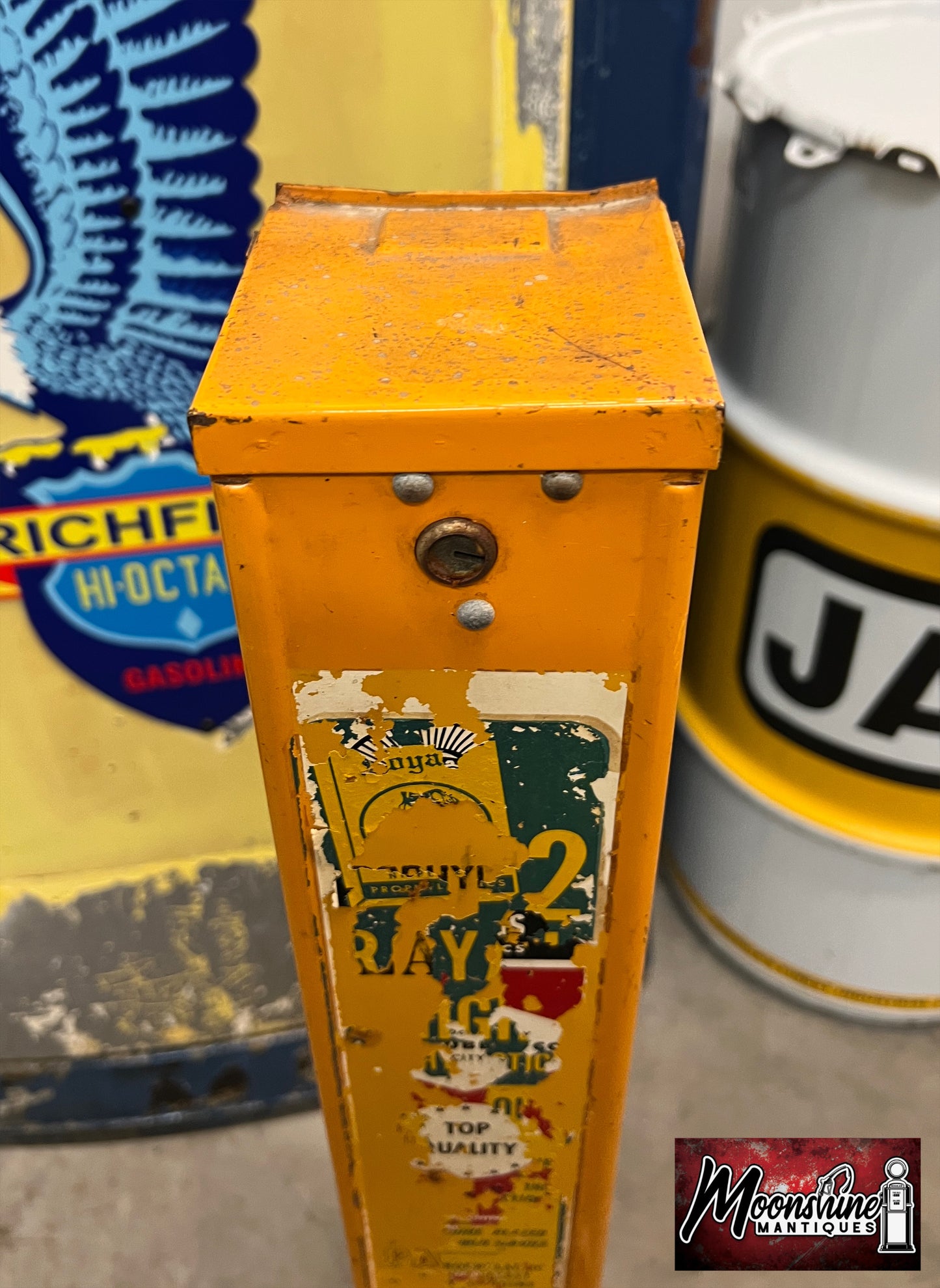 Vtg. Service Station Condom Vending Machine - Free Shipping!