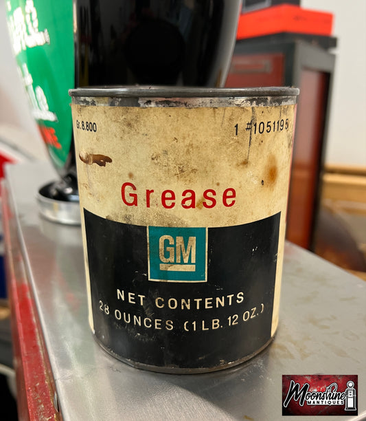 Vtg. 1950's General Motors GM Grease Can - Free Shipping!