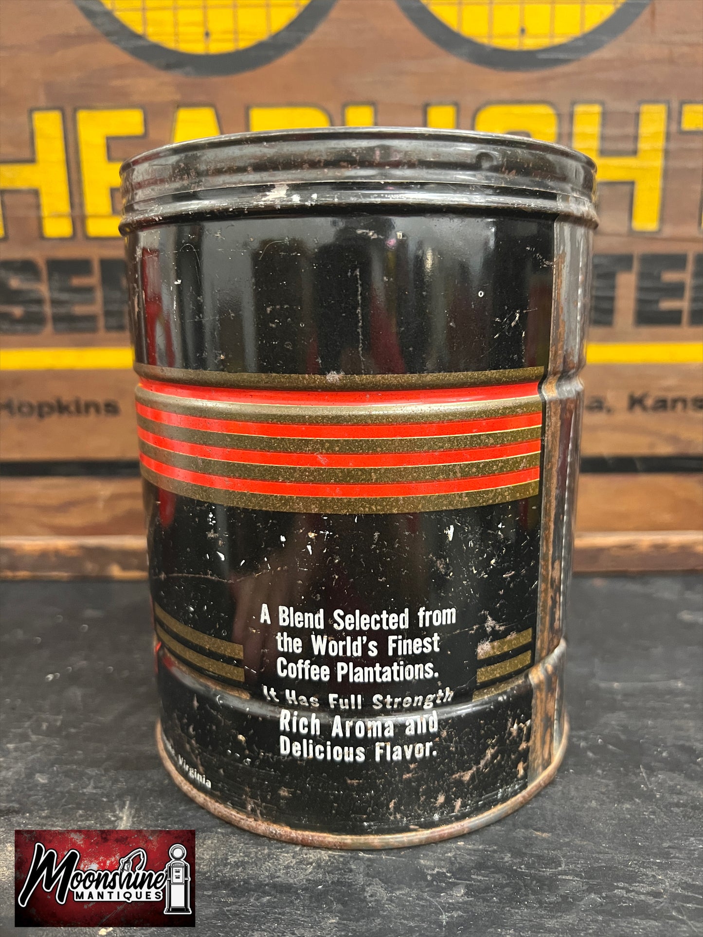 Vtg. H & C Coffee Tin Can - Free Shipping!