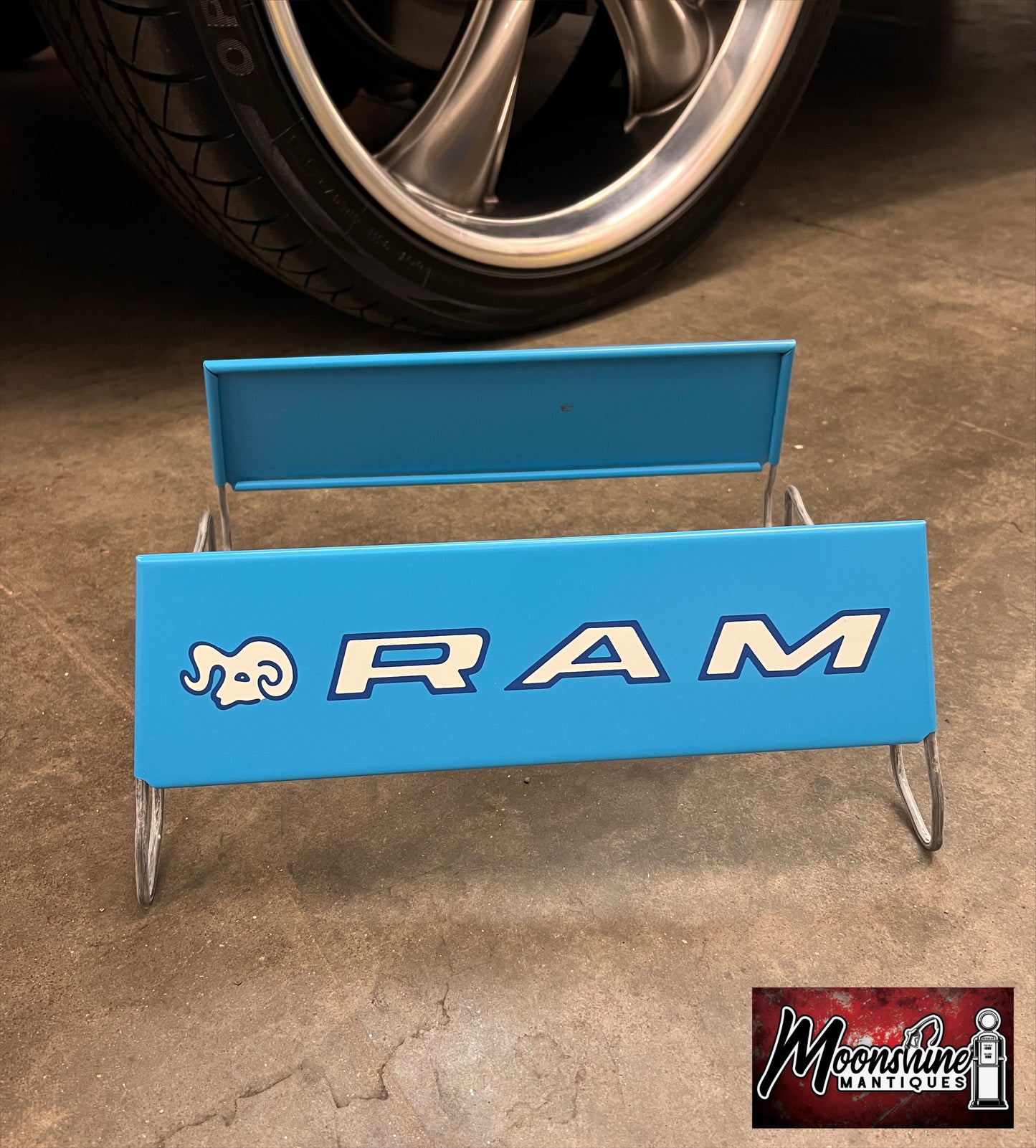NOS - Vtg. RAM TIRES Display Stand Rack Sign - Free Shipping!