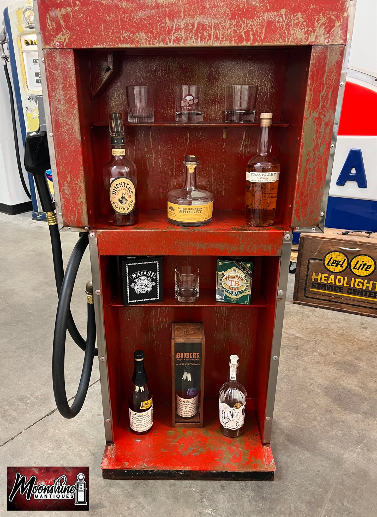 Rustoration 1960’s TEXACO Gilbarco Gas Pump w/ Shelves - Mancave Decor - Free Shipping!