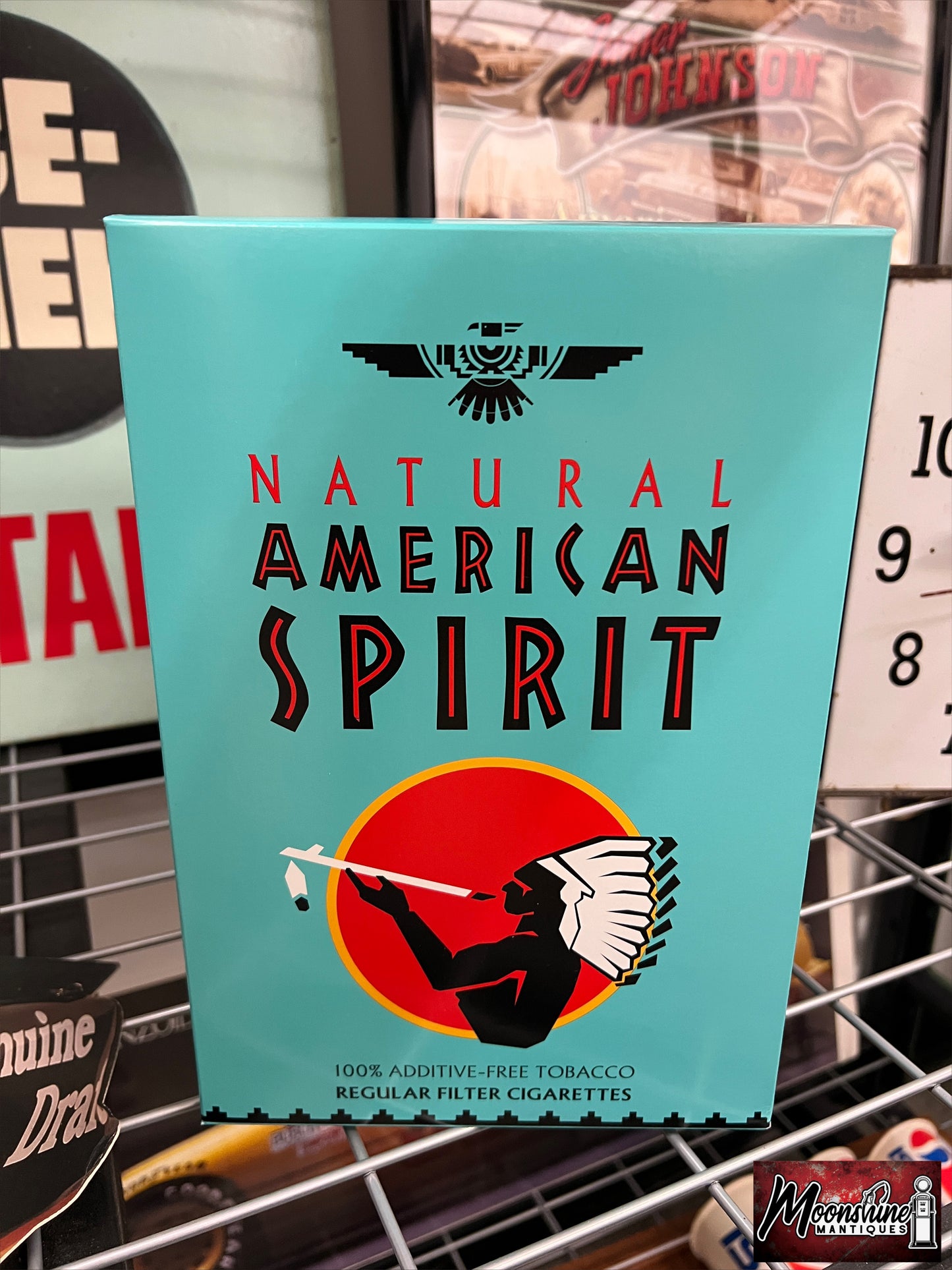 Natural American Spirit Tobacco Cardboard Cigarette Box Store Sign / Display
