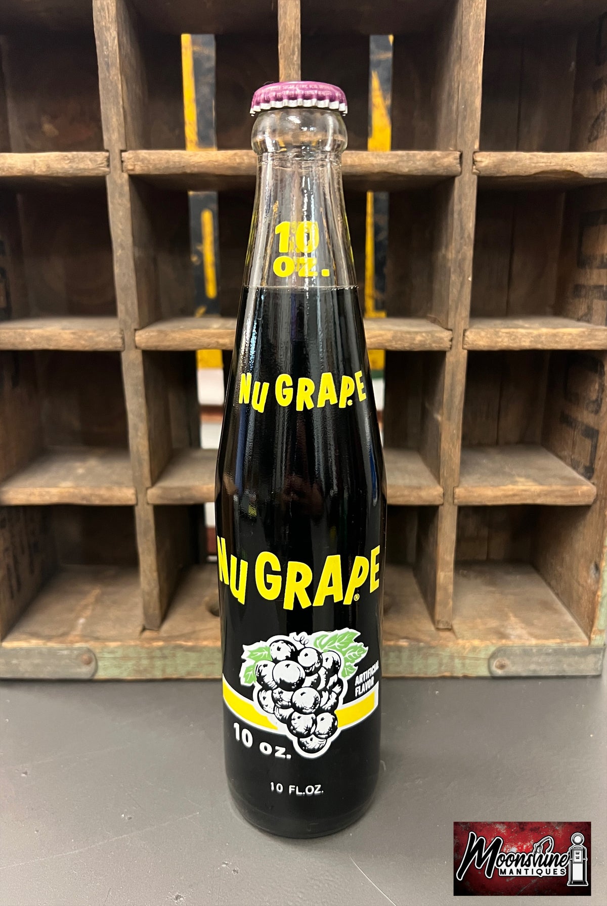 Vtg. NuGrape Soda Bottle 10oz. - Free Shipping!