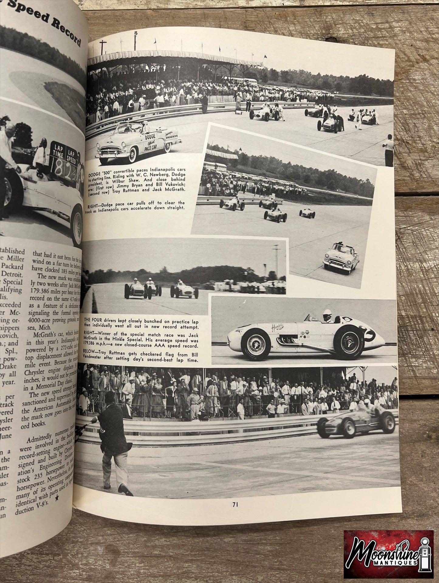 Floyd Clymer's 1954 Indianapolis 500 Race Yearbook - Free Shipping!