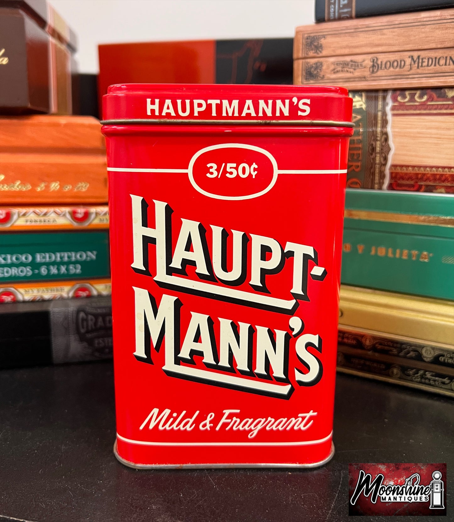 Vintage HAUPTMANN'S Cigar Tin - Free Shipping!