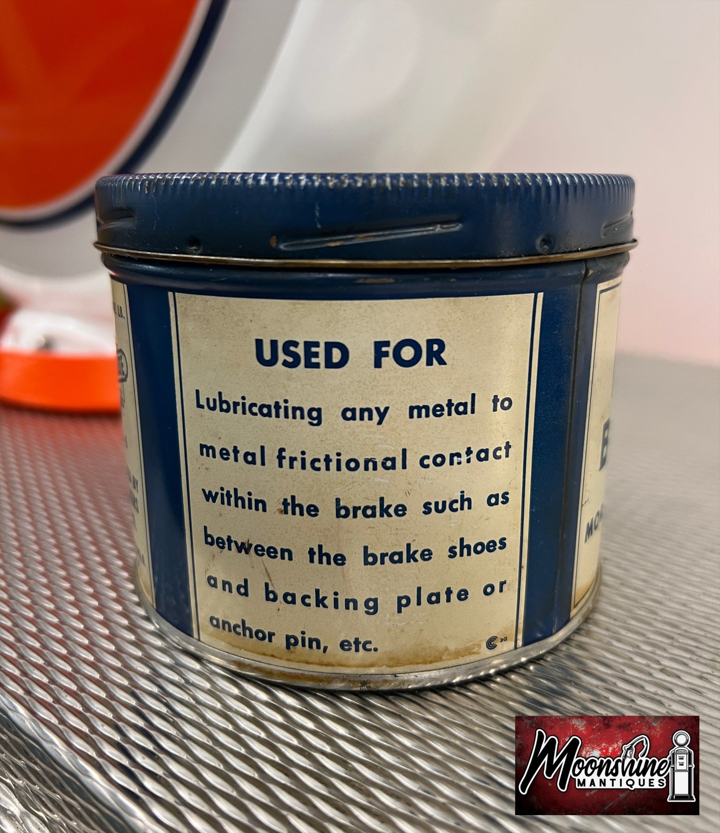 Vtg. General Motors DELCO Brake Lube Can - Gas & Oil - Free Shipping!
