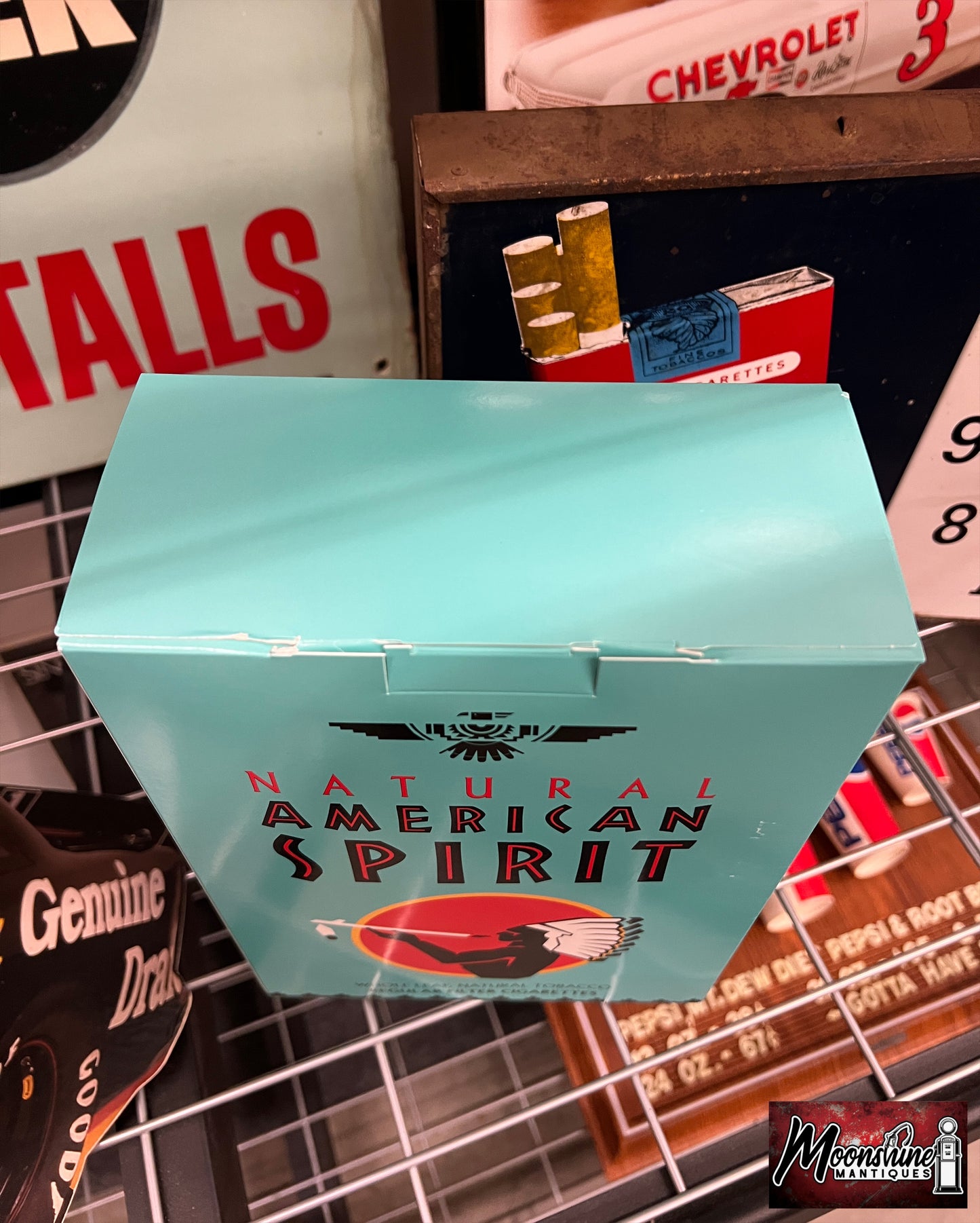 Natural American Spirit Tobacco Cardboard Cigarette Box Store Sign / Display