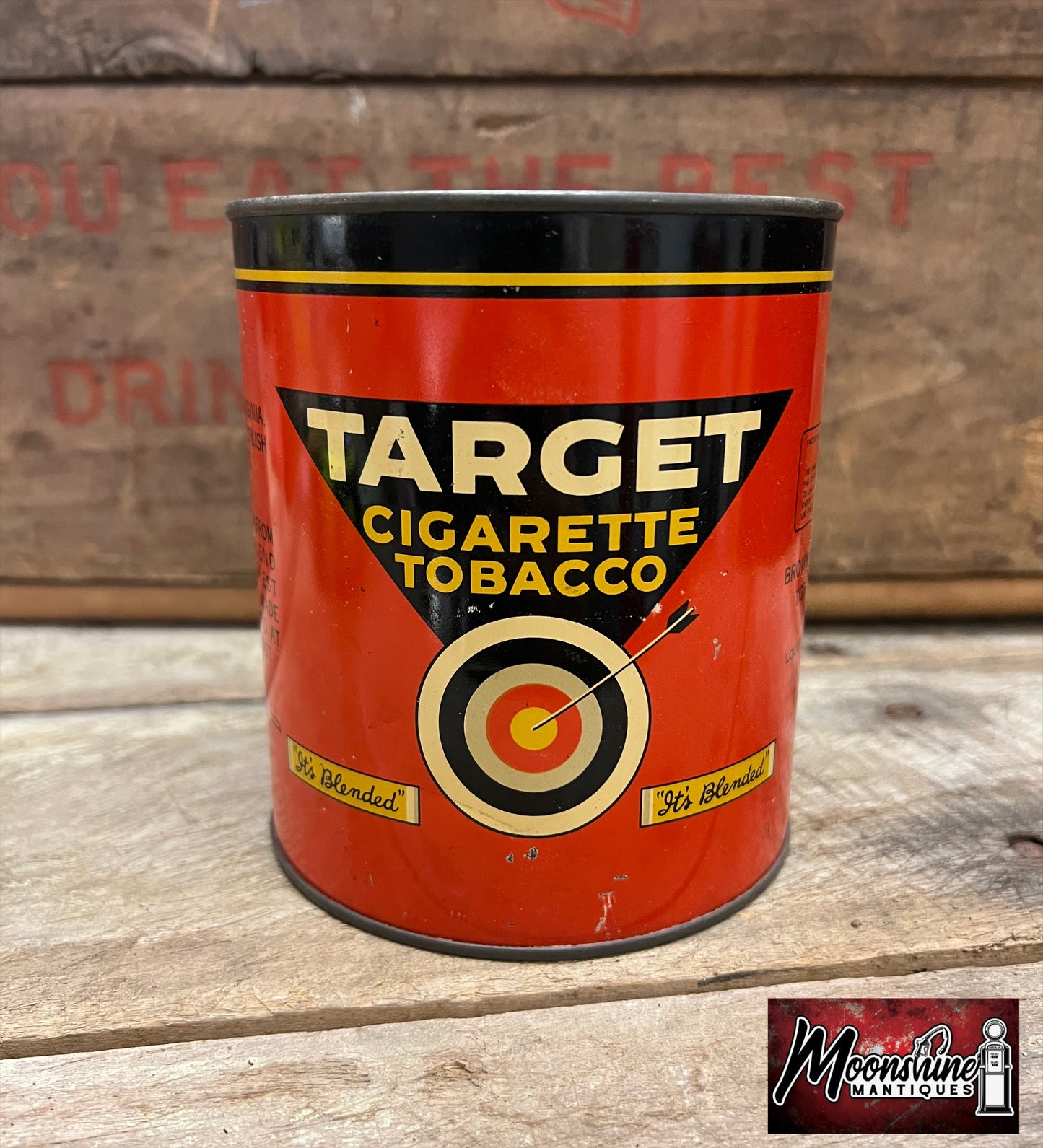 Vtg. TARGET Cigarette Tobacco Tin - Free Shipping!