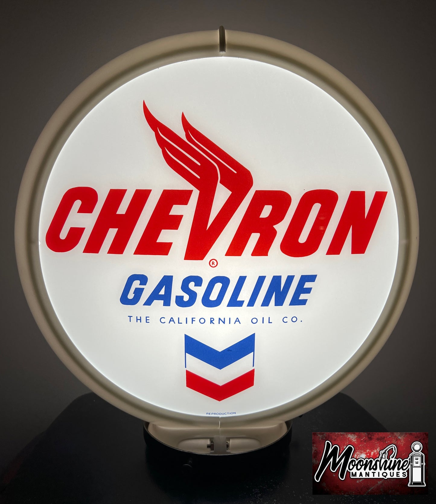 Rustoration 1950’s CHEVRON GASOLINE Tokheim Gas Pump w/ Shelves - Shipping Available!
