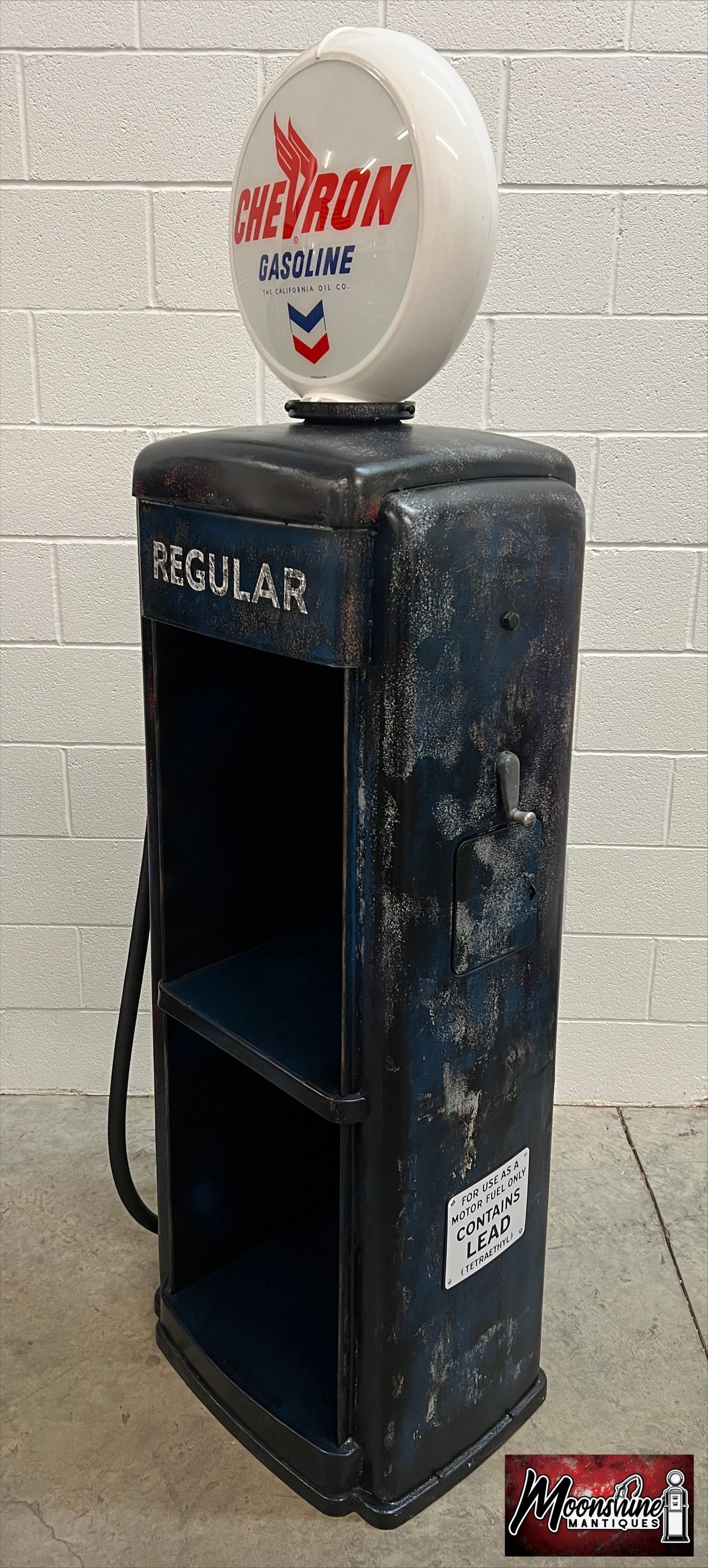 Rustoration 1950’s CHEVRON GASOLINE Tokheim Gas Pump w/ Shelves - Shipping Available!