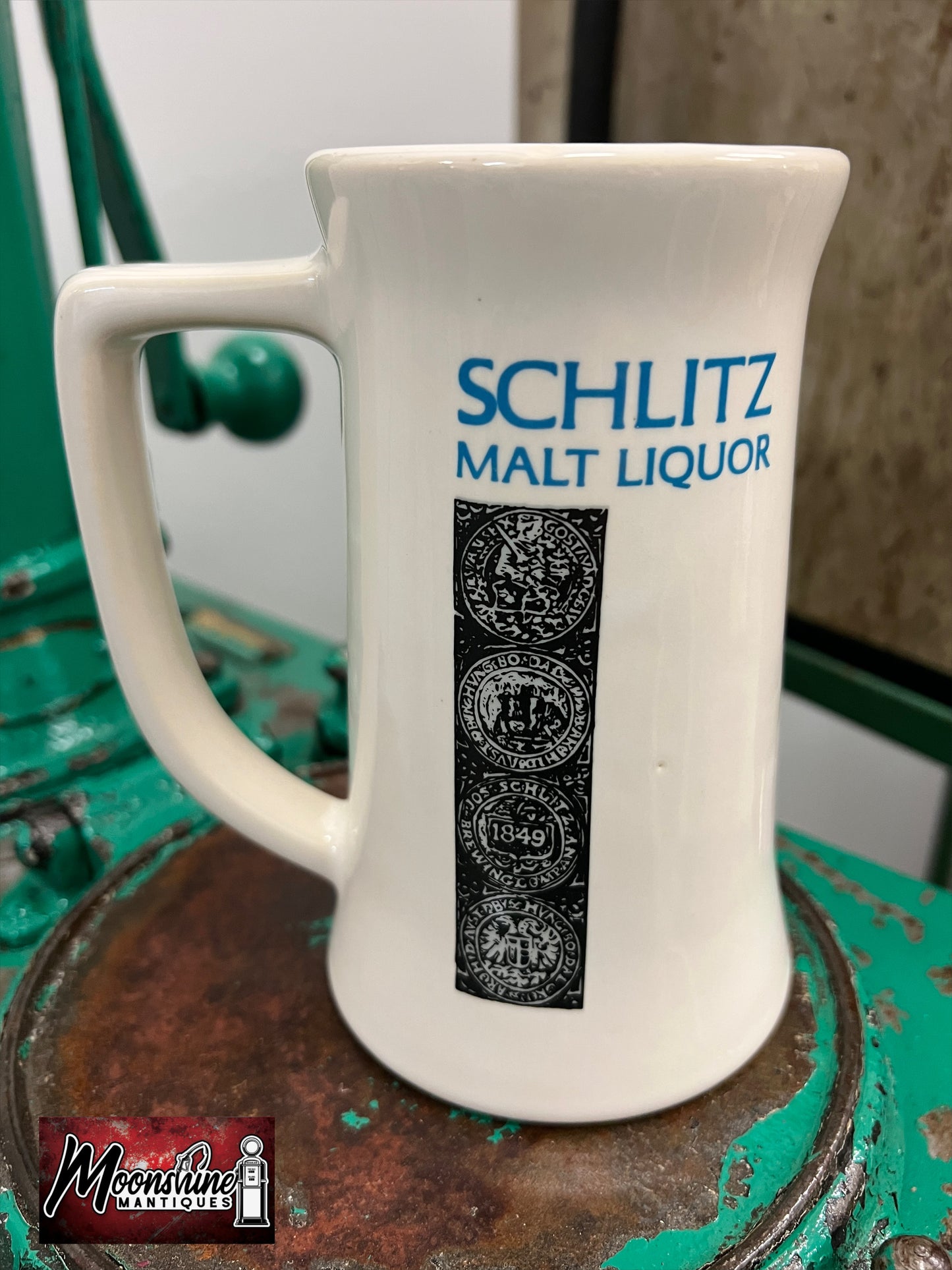 Vtg. 1970's SCHLITZ Malt Liquor McCoy Beer Stein - Free Shipping!