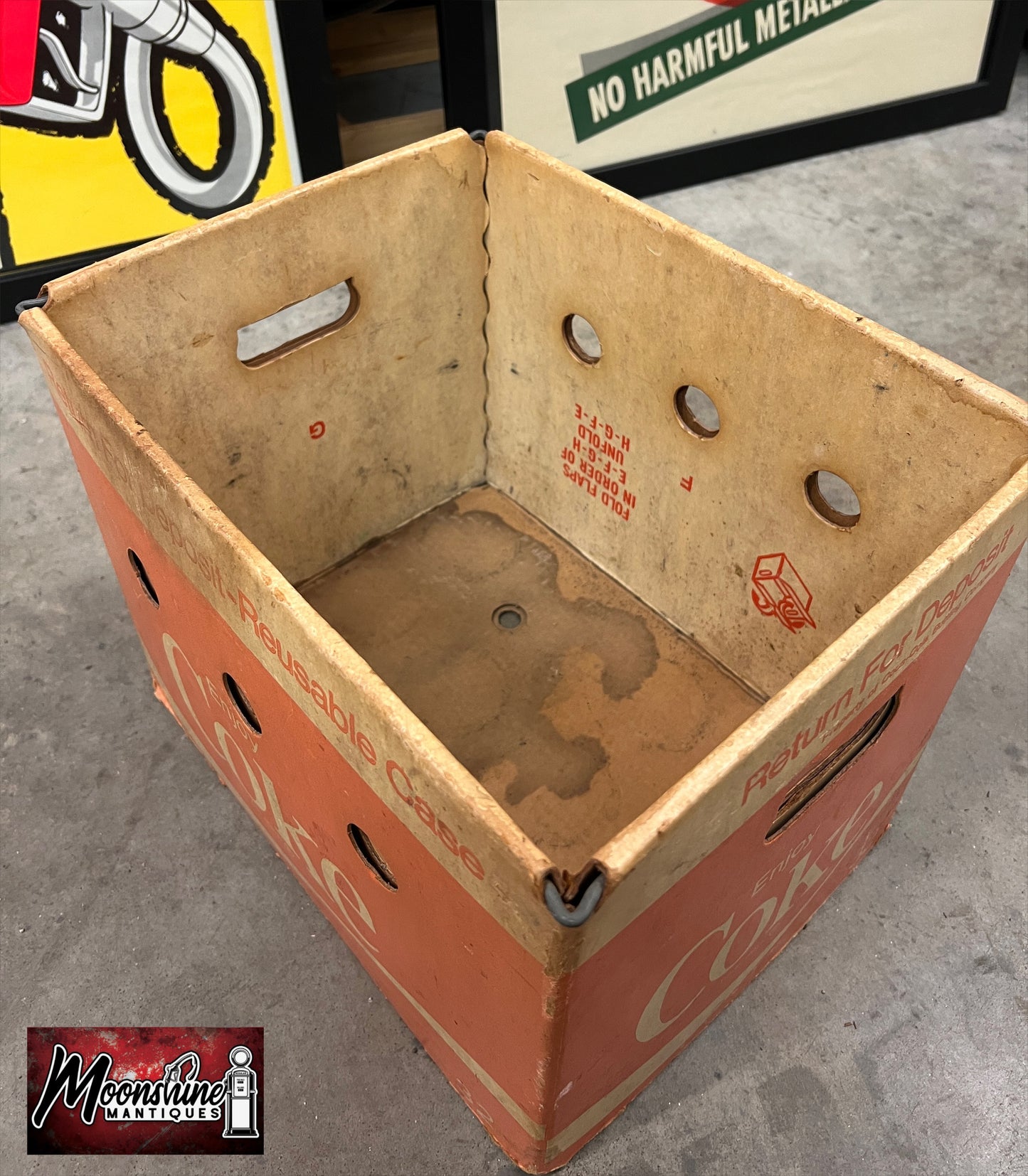 Vtg. 1970's Coca Cola / Coke Soda Bottle Carrier Box - Free Shipping!