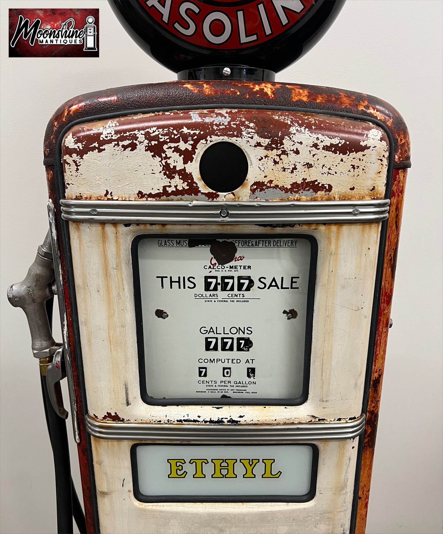 1950’s MOHAWK GASOLINE Gilbarco Gas Pump - Rustoration - Shipping Available!