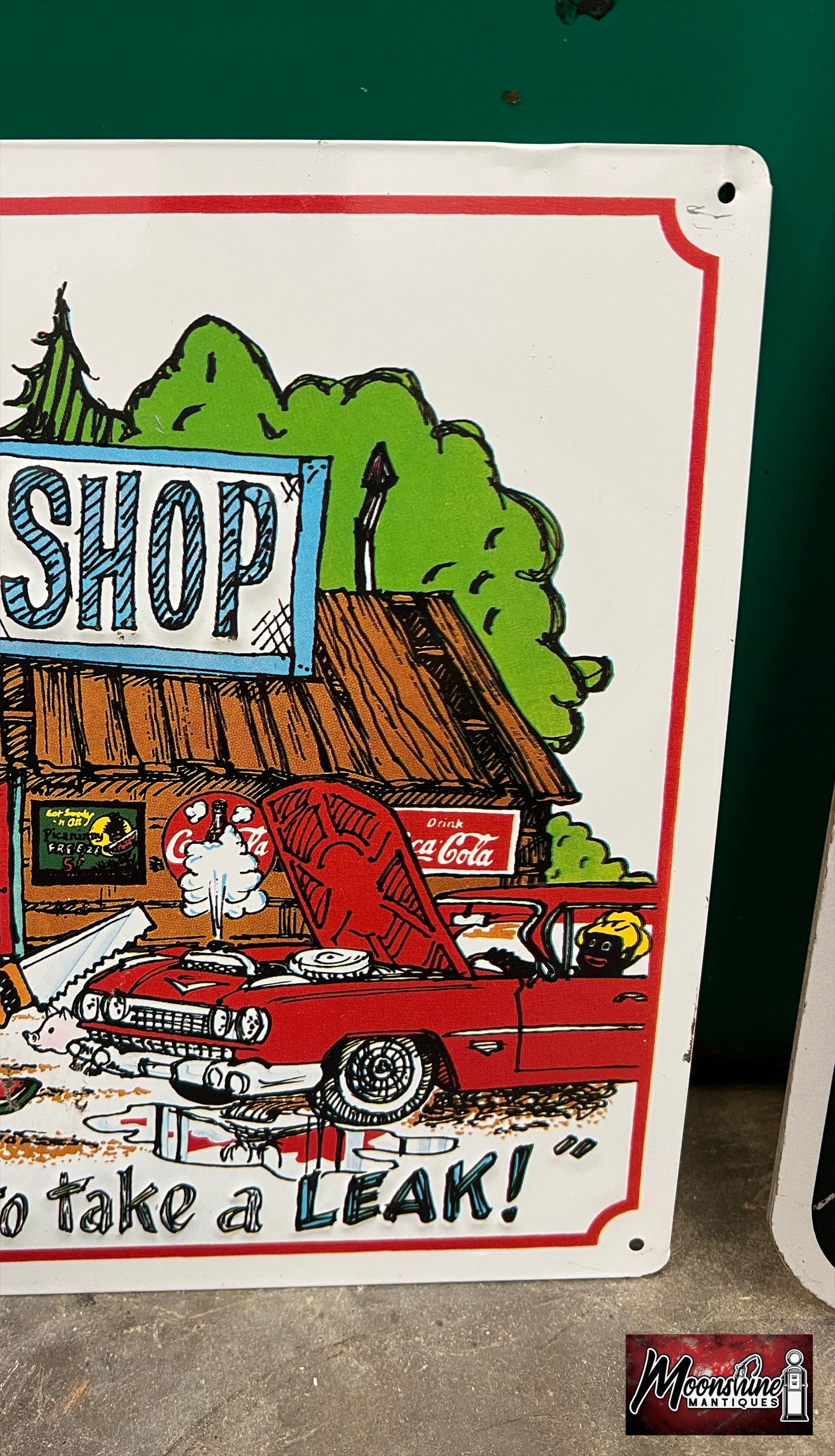 Vtg . SAPPO'S Radiator Shop Sign - Gas & Oil - Free Shipping!