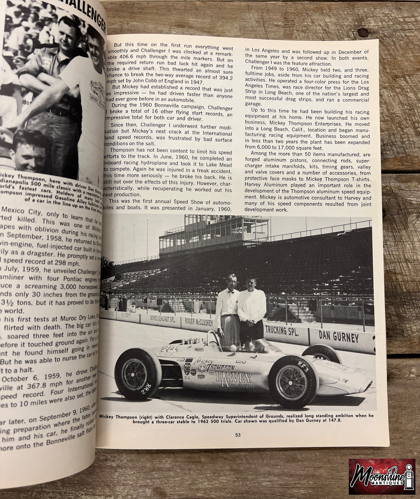 Floyd Clymer's 1962 Indianapolis 500 Race Yearbook - Free Shipping!