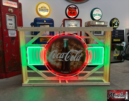 Vintage 1950’s COCA COLA Coke Button Neon Sign - Mancave / Restaurant Decor - Free Shipping!