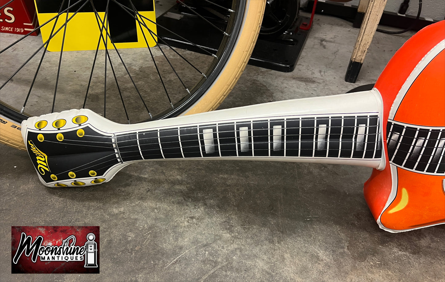 Rare Vtg. MILLER GENUINE DRAFT Beer Inflatable Guitar - Free Shipping!