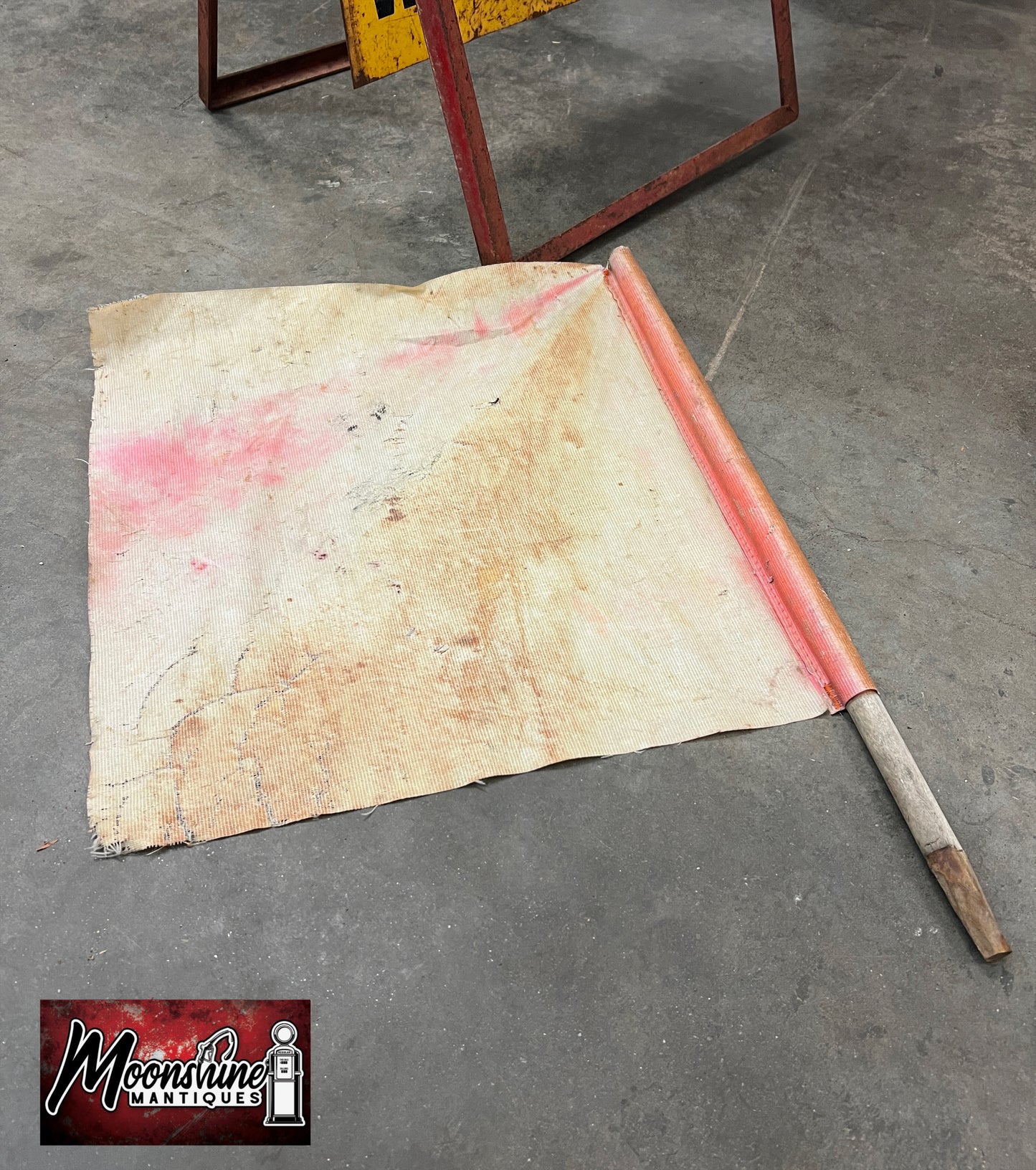 Vintage DANGER MEN WORKING Folding Construction Sign - Free Shipping!