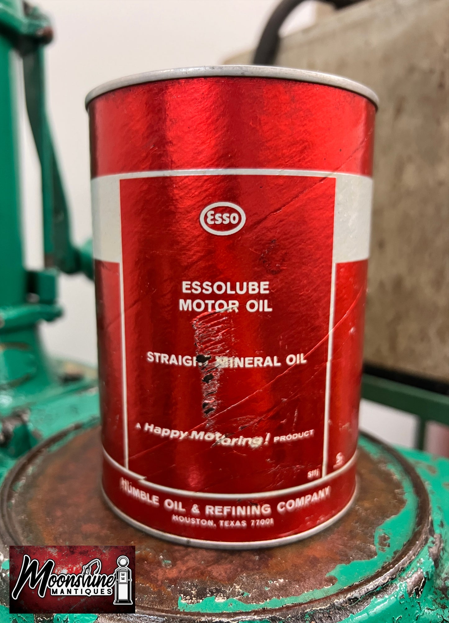 1960's ESSO Essolube Motor Oil Can 1 qt - Gas & Oil - Free Shipping!