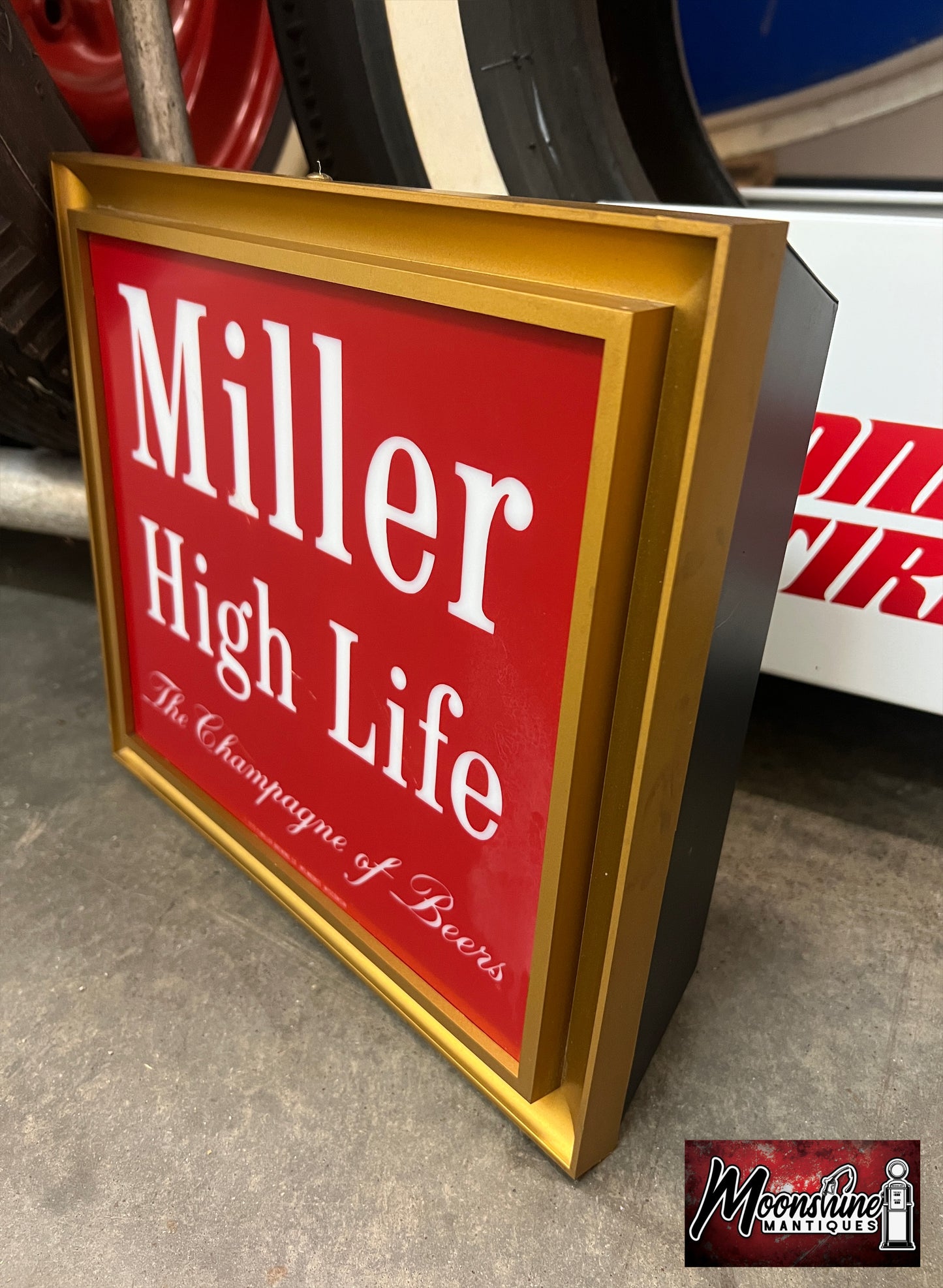 Vtg. MILLER HIGH LIFE Beer Lighted Sign - NOS - Free Shipping!