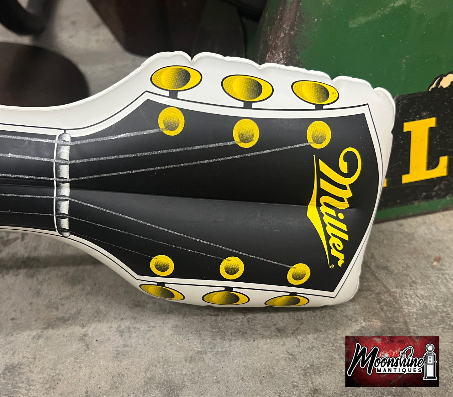 Rare Vtg. MILLER GENUINE DRAFT Beer Inflatable Guitar - Free Shipping!
