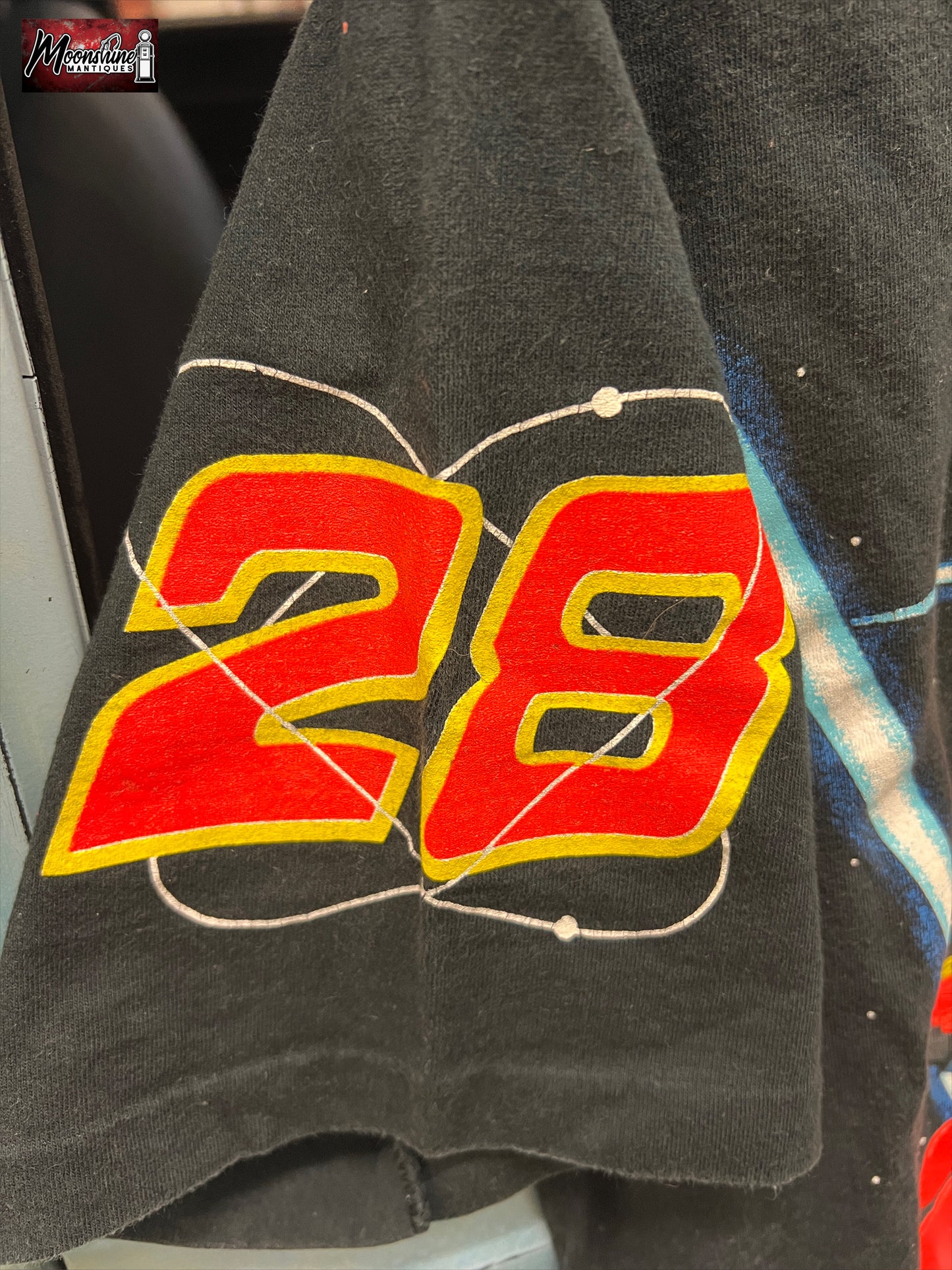 Vtg. 1990's Ernie Irvan Robert Yates Rocket Nascar All Over Print T-Shirt L - Free Shipping!