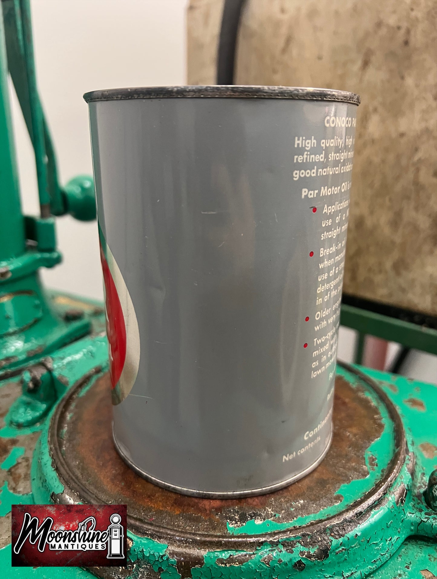 1950’s CONOCO PAR Motor Oil Can 1 qt. - Gas & Oil - Free Shipping!