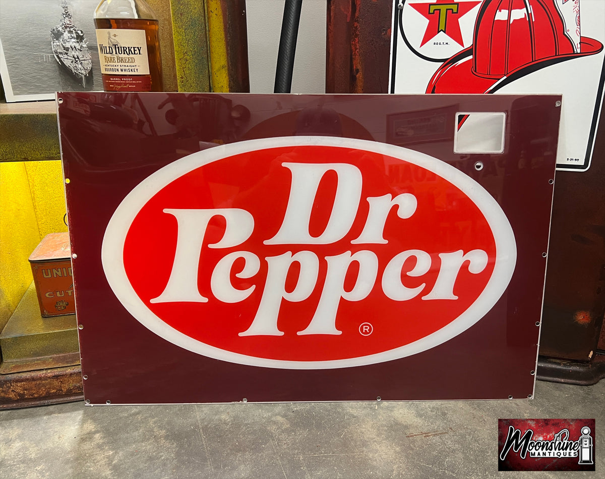 Vtg. DR PEPPER Vending Machine Sign - Free Shipping!
