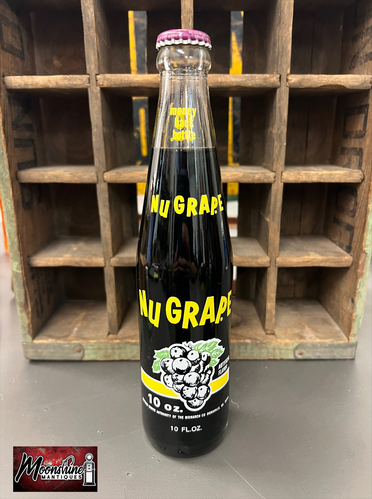 Vtg. NuGrape Soda Bottle 10oz. - Free Shipping!