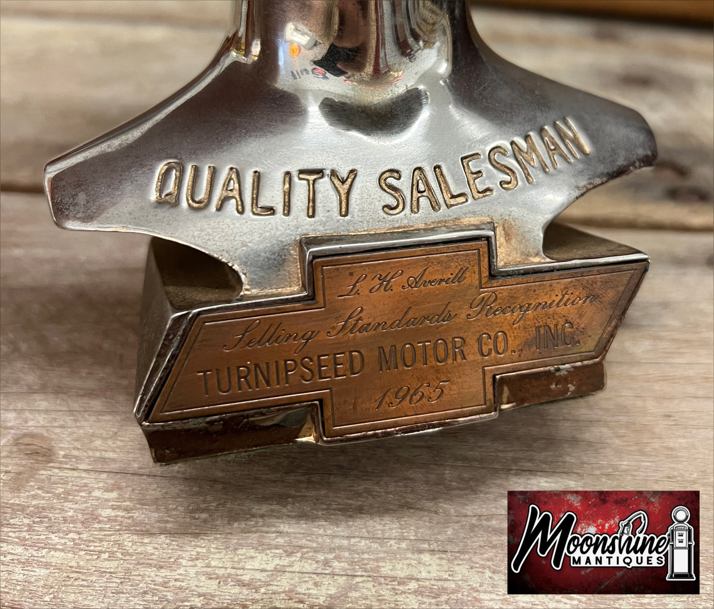 1965 CHEVROLET Quality Salesman Award - GM General Motors - Free Shipping!