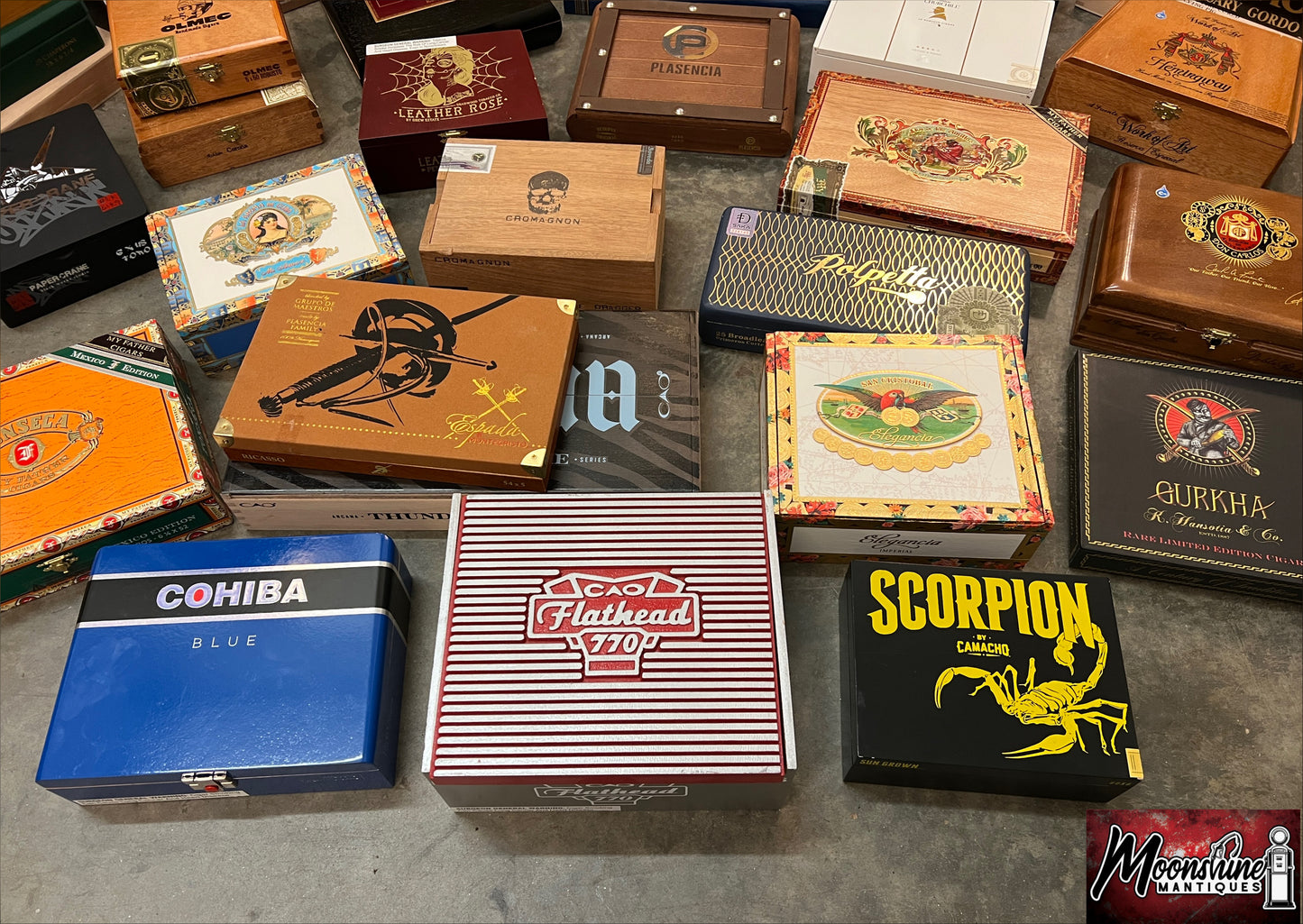 Lot of 10 Empty Cigar Boxes - Free Shipping!