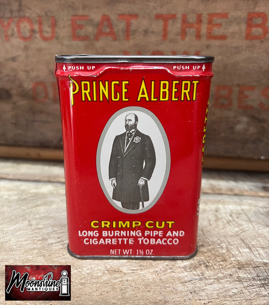 Vtg. PRINCE ALBERT Smoking Tobacco Pocket Tin - Free Shipping!