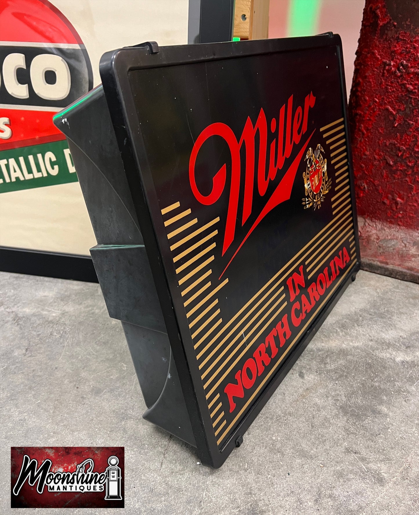 RARE!!! - Miller Lighted Beer Sign - Made The American Way In North Carolina - Free Shipping!