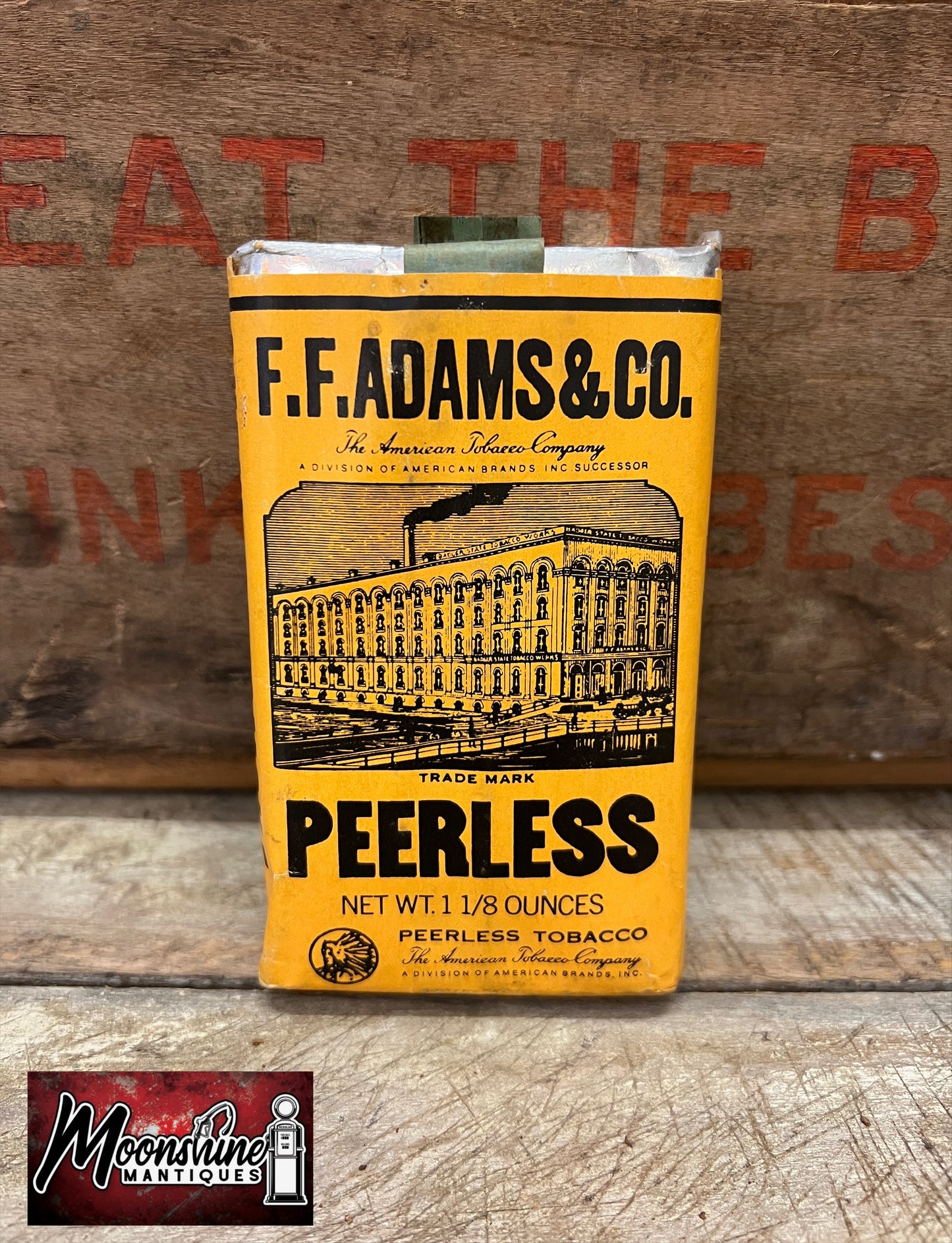 Vtg. F.F. Adams PEERLESS Tobacco Pack - Free Shipping!