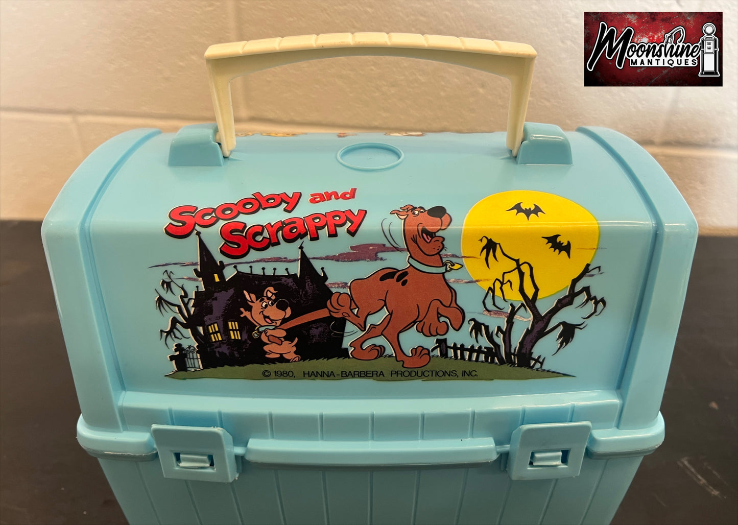 Vtg. 1980 Hannah-Barbera Scooby Doo /  The Flintstones Lunch Box w/ Thermos - Free Shipping!