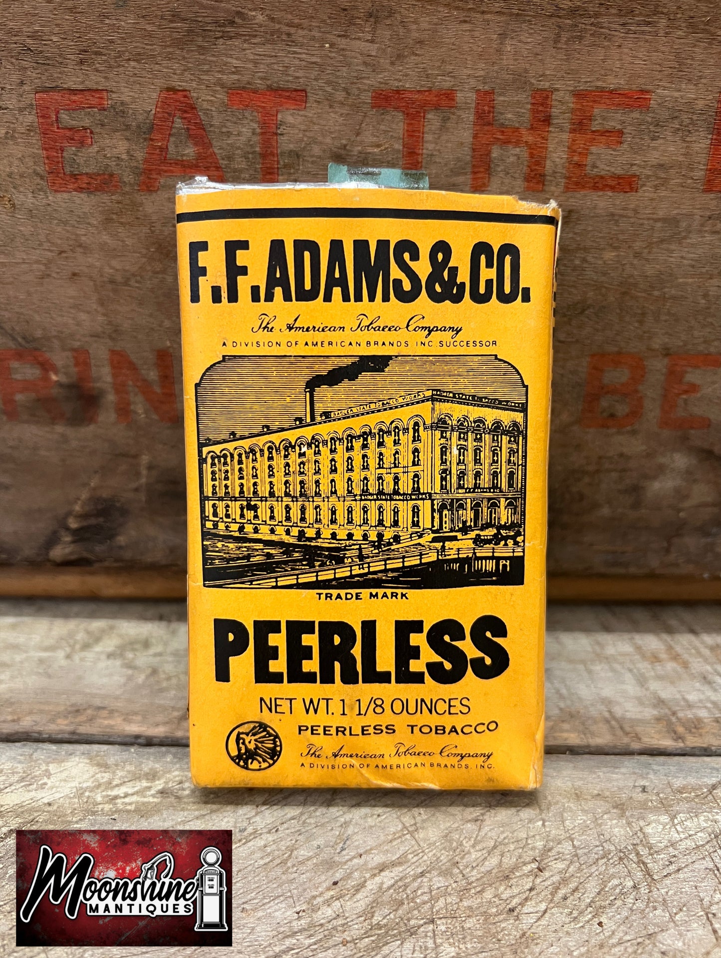 Vtg. F.F. Adams PEERLESS Tobacco Pack - Free Shipping!