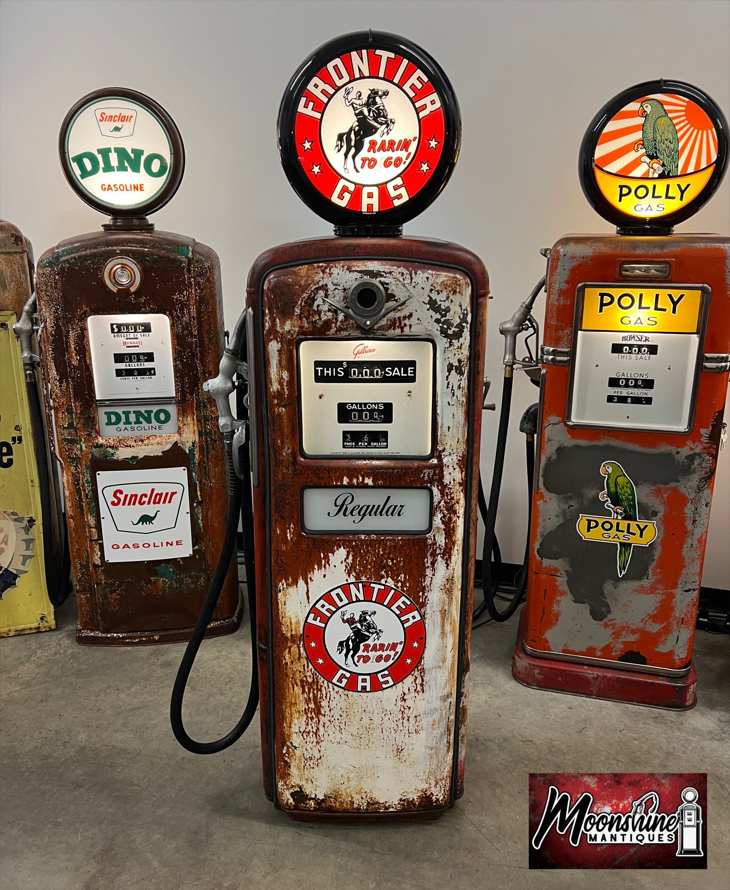 1950’s FRONTIER GASOLINE Gilbarco Gas Pump - Rustoration - Shipping Available!