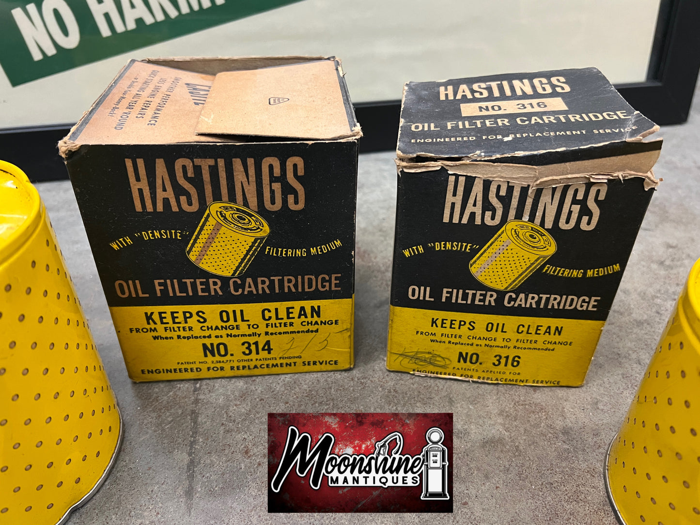 Lot of 2 - Vtg. Hastings Oil Filter Cartridges - NOS - Free Shipping!