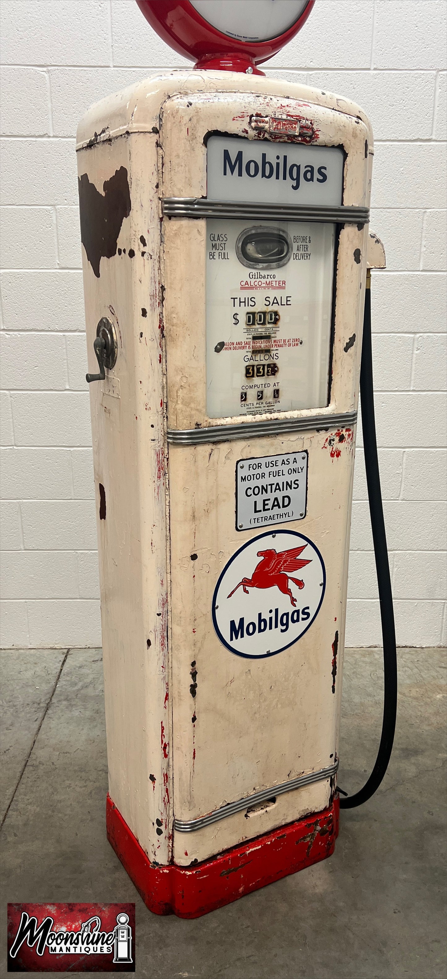 1930’s MOBIL Mobilgas Gilbarco Gas Pump - Rustoration - Shipping Available!