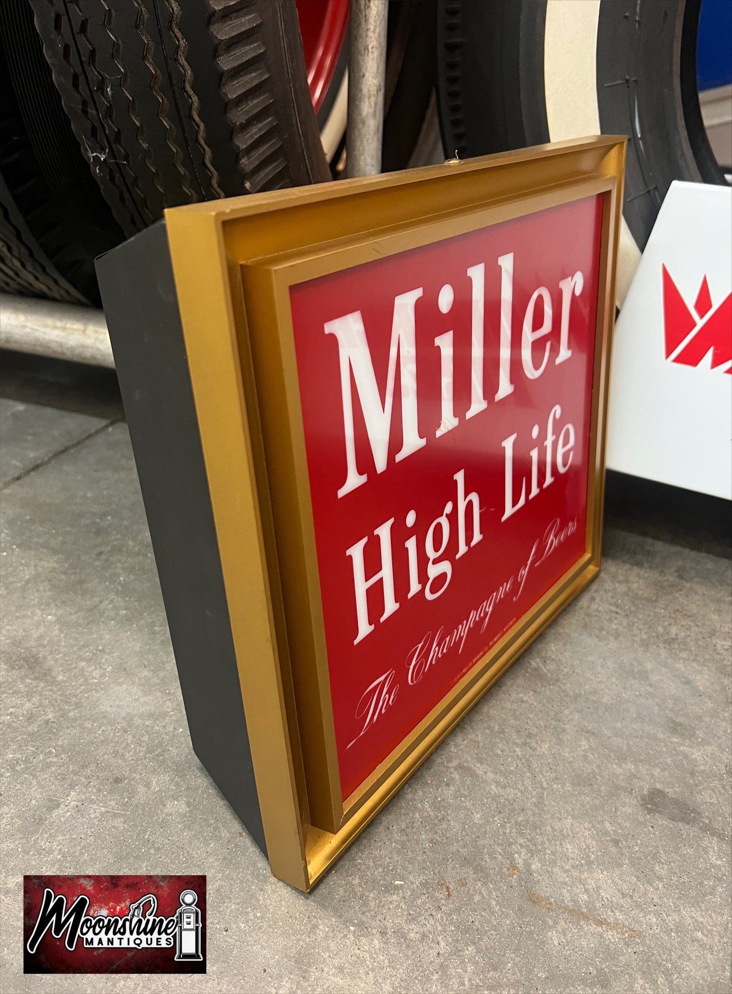 Vtg. MILLER HIGH LIFE Beer Lighted Sign - NOS - Free Shipping!