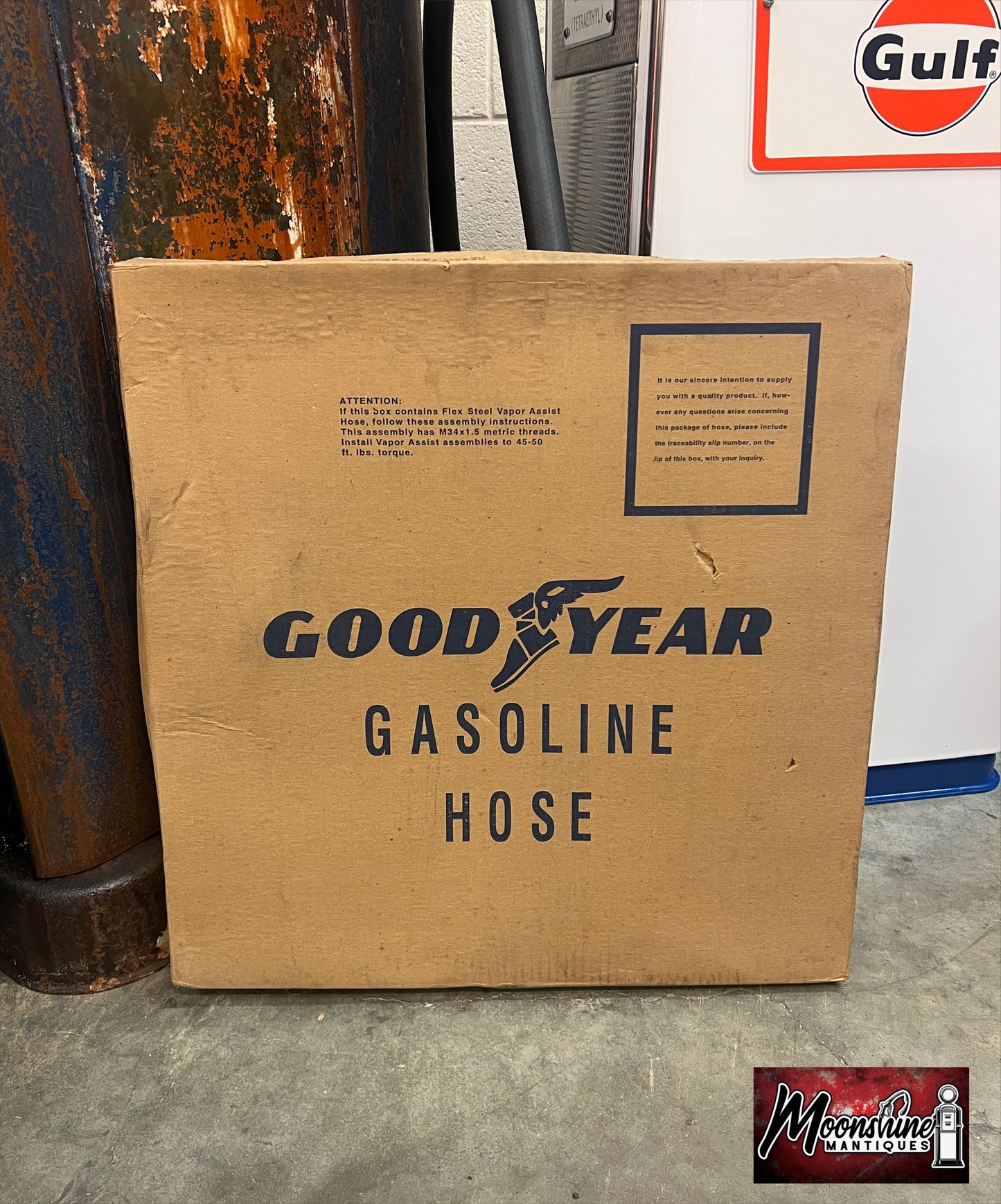 Vtg. NOS Goodyear 12ft Gas Pump Hose - Gas & Oil - Free Shipping!