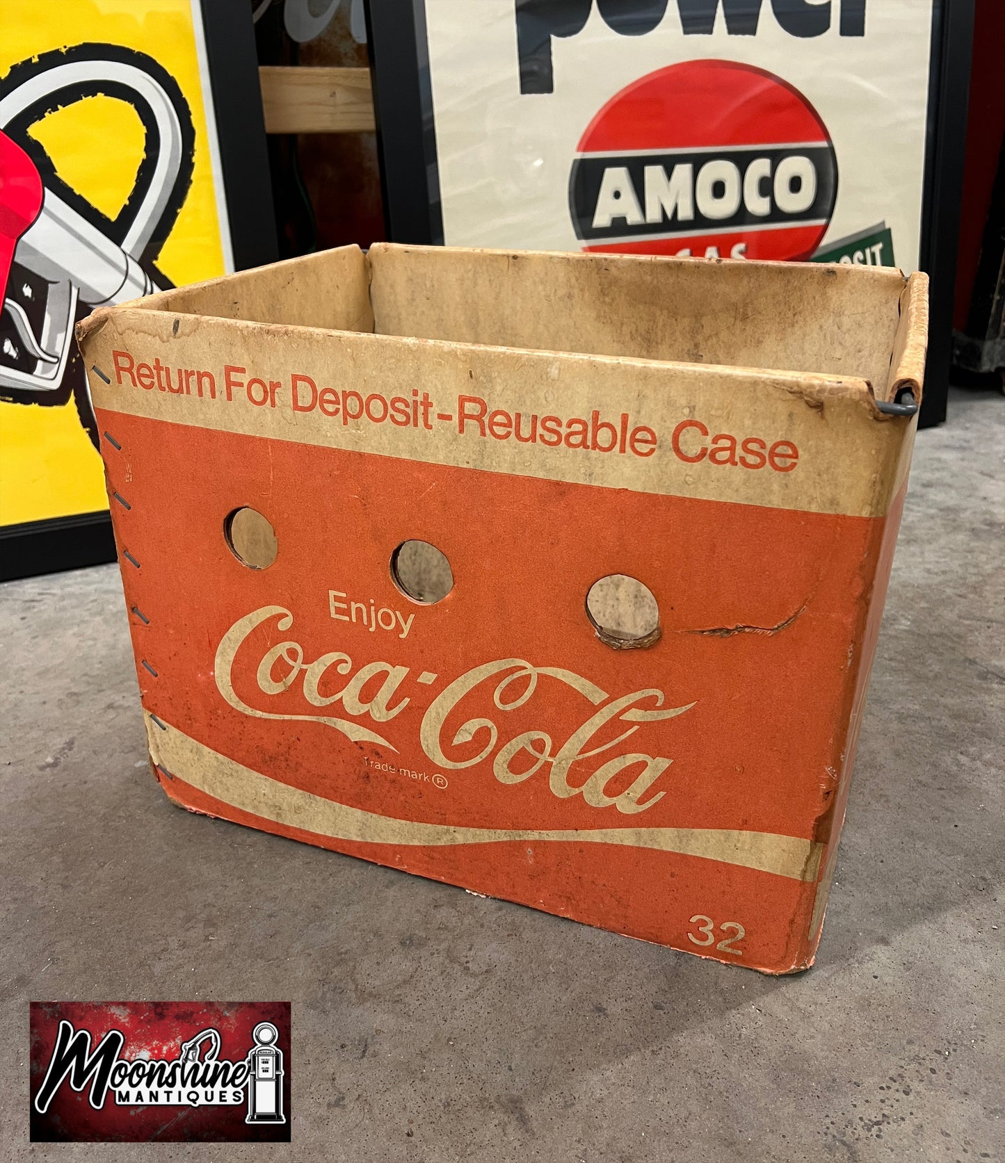 Vtg. 1970's Coca Cola / Coke Soda Bottle Carrier Box - Free Shipping!