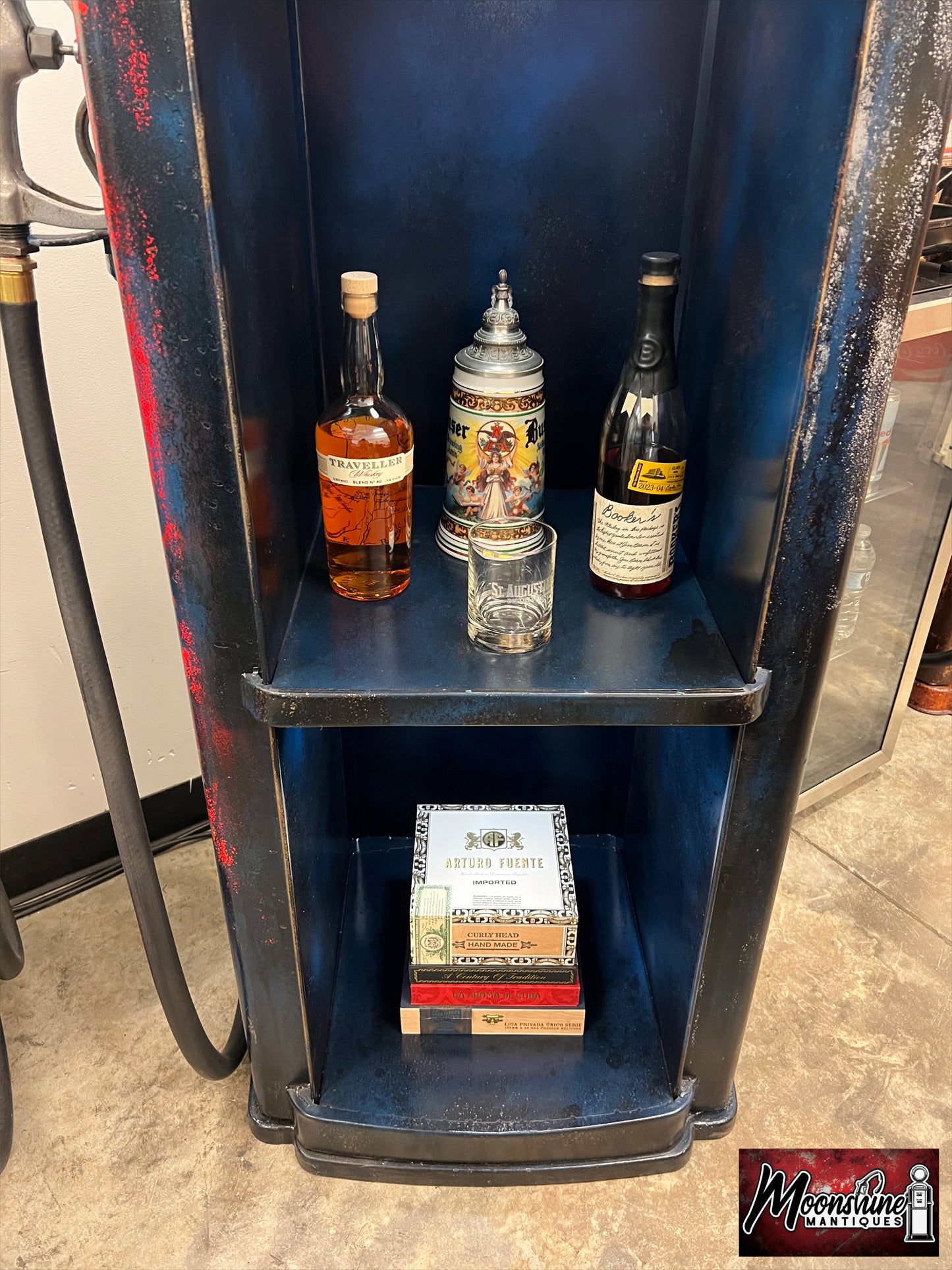 Rustoration 1950’s MOBIL MARINE Tokheim Gas Pump w/ Shelves - Mancave Decor - Shipping Available!