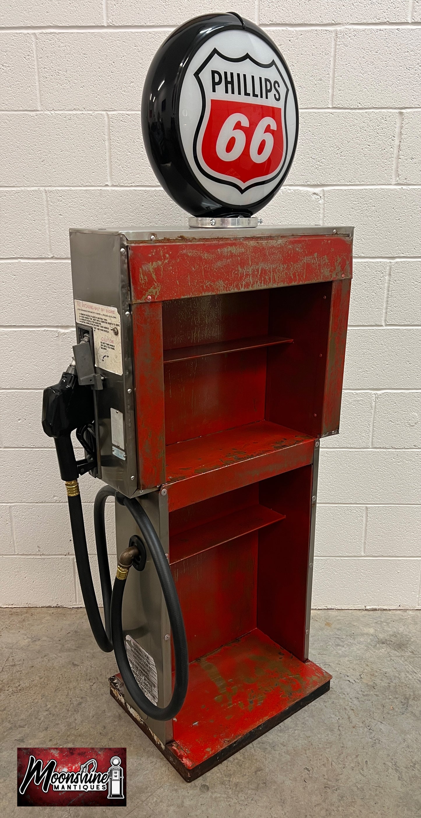 Rustoration 1960’s PHILLIPS 66 Gilbarco Gas Pump w/ Shelves - Mancave Decor - Free Shipping!